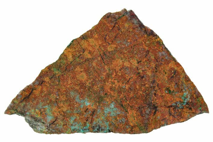 Vibrant Sonora Sunset (Chrysocolla Cuprite) Slab - Mexico #323899